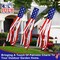 3 Pack 70 Inch Large American Flag Windsock with Lights 4th of July Decorations, Patriotic Fourth of July Outdoor Decor